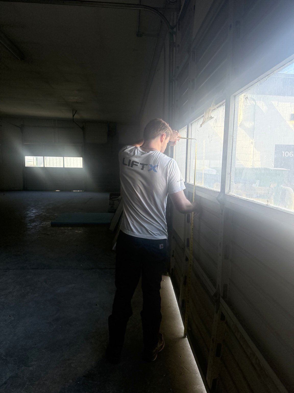 Commercial warehouse door system by LiftX Door Systems